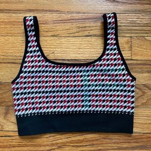 Fabletics Houndstooth Sports Bra - size XS